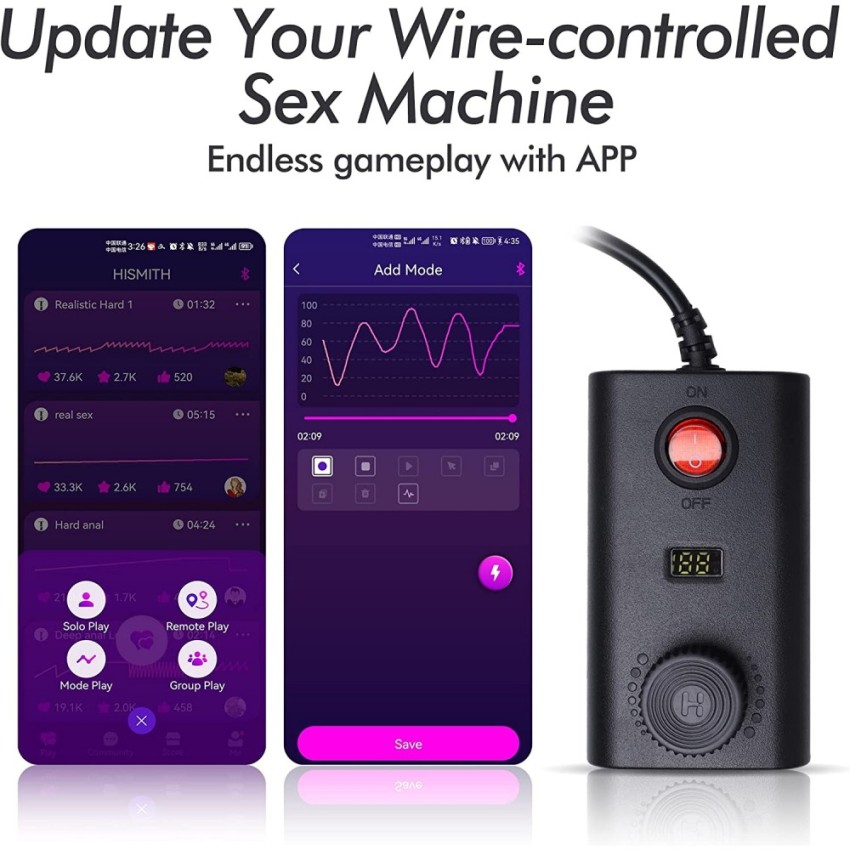 App Remote Speed Controller For Hismith Premium Sex Machine