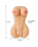 Realistic Full Silicone Sex Doll with Vagina and Big Breast, Love Doll with Anal Masturbator, Male Masturbator for Men 