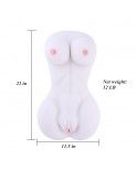 Sex Doll Torso Love Doll Female Body Sex Toy with Breasts Vagina and Anal,Life-Sized Male Masturbator for Men (White)