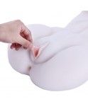 Sex Doll Torso Love Doll Female Body Sex Toy with Breasts Vagina and Anal,Life-Sized Male Masturbator for Men (White)