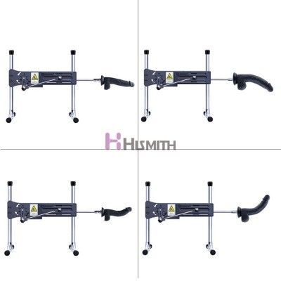 21 cm Flexible Lifelike Silicone Black Dildo for Hismith Sex Machines