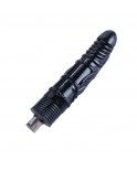 Black Masturbation Silicone Dildo For 3XLR Sex Machines