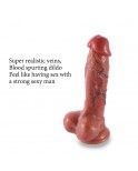 7.5"(19cm) Realistic Veiny Dildo, Double-layer Dong With Blood Vessel Painting, Suction Cup Based