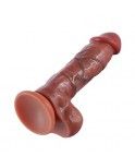7.5"(19cm) Realistic Veiny Dildo, Double-layer Dong With Blood Vessel Painting, Suction Cup Based