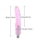 Anal Dildo 18cm Long and 2cm Width, Anal Sex Toys, Anal Accessory for Automatic Sex Machine, Adult Sex Products