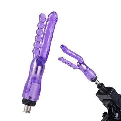 Double Dong Vaginal and Anal Realistic Dildo Masturbator Fpr Sex Machine Accessories