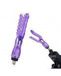 Double Penetration Dildo for Anal & Vaginal Sex with 3XLR Connector Double Penetration Dildo for Anal & Vaginal Sex with 3XLR Connector