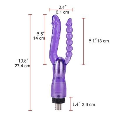 Double Dong Vaginal and Anal Realistic Dildo Masturbator Fpr Sex Machine Accessories