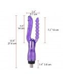 Double Penetration Dildo for Anal & Vaginal Sex with 3XLR Connector
