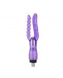 Double Penetration Dildo for Anal & Vaginal Sex with 3XLR Connector Double Penetration Dildo for Anal & Vaginal Sex with 3XLR Connector