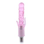 PVC Jelly Dildo with Clitoral Stimulator