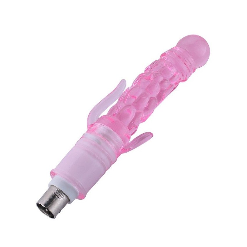 PVC Jelly Dildo with Clitoral Stimulator