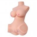 Full Size Real Silicone Torso Sex Doll with Big Realistic Breast Vagina Anus Sexy Doll For Men
