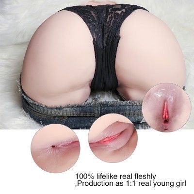 24 lb (11 kg) Lifelike Masturbator Sex Doll with Big Ass Tight Canals for Men Masturbation Vagina Anal Sex 