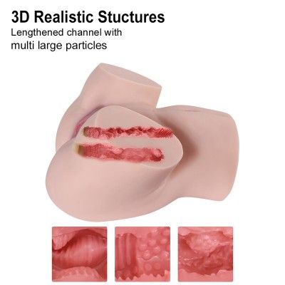 24 lb (11 kg) Lifelike Masturbator Sex Doll with Big Ass Tight Canals for Men Masturbation Vagina Anal Sex 