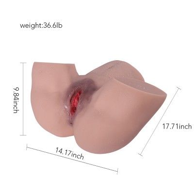 36 lb (15 kg) Dual-Channel Sex Doll,Realistic Vaginal, Male Masturbating,Silicone Sex Doll