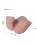 36 lb (15 kg) Dual-Channel Sex Doll,Realistic Vaginal, Male Masturbating,Silicone Sex Doll