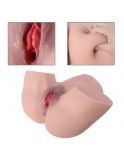 36 lb (15 kg) Dual-Channel Sex Doll,Realistic Vaginal, Male Masturbating,Silicone Sex Doll