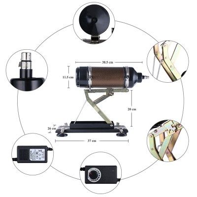 Simulating Automatic Love Machine Gun 5.5-6cm Retractable Telescopic Sex Gun Vibrator