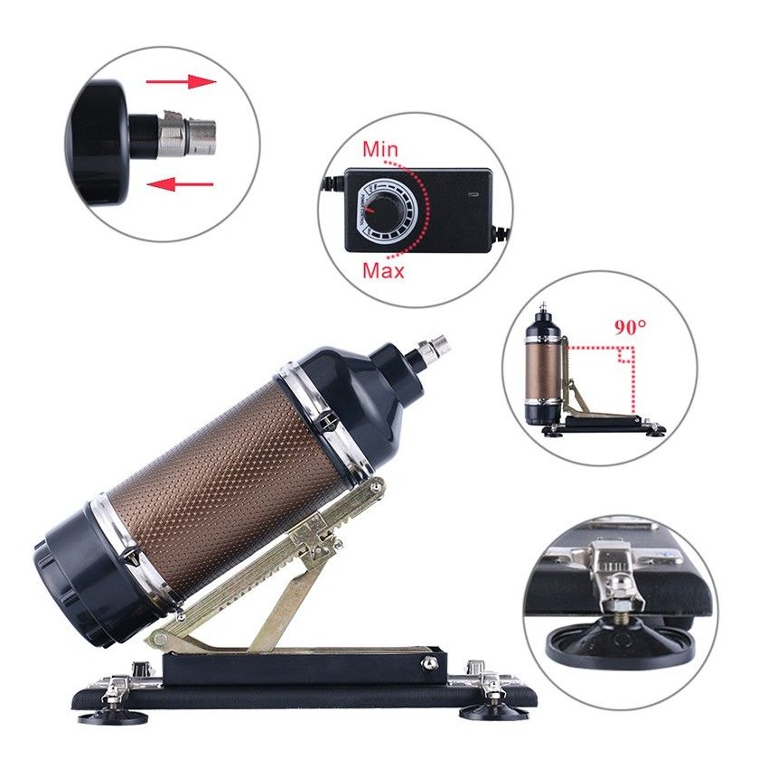 Simulating Automatic Love Machine Gun 5.5-6cm Retractable Telescopic Sex Gun Vibrator