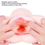 Handheld Lifelike Vagina with Suction and Vibration, Soft TPE Maturbator for Men Handheld Lifelike Vagina with Suction and Vibration, Soft TPE Maturbator for Men