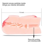 Handheld Lifelike Vagina with Suction and Vibration, Soft TPE Maturbator for Men Handheld Lifelike Vagina with Suction and Vibration, Soft TPE Maturbator for Men