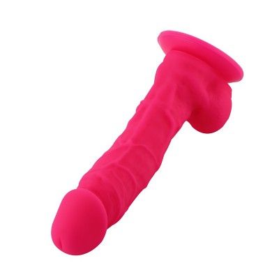 9" Rose Red  Realistic Silicone Dildo with KliclokConnector