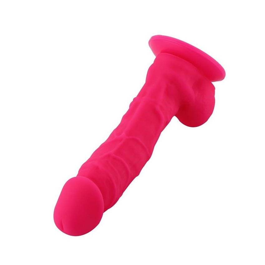 9" Rose Red  Realistic Silicone Dildo with KliclokConnector
