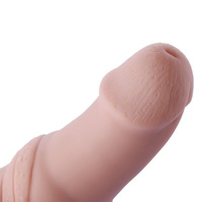 7 in Flesh Silicone Dildo for Anal Sex Beginners with KlicLok Connector