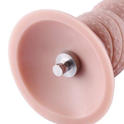 7 in Flesh Silicone Dildo for Anal Sex Beginners with KlicLok Connector