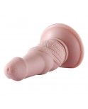 7 in Flesh Silicone Dildo for Anal Sex Beginners with KlicLok Connector