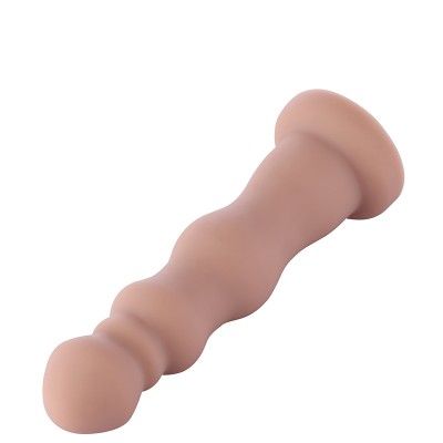 18 cm (7.1 in) Silicone Beaded Anal Dildo with Kliclok Connector