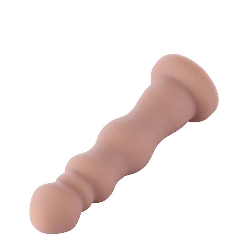 18 cm (7.1 in) Silicone Beaded Anal Dildo with Kliclok Connector