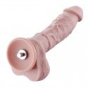 8 in (21 cm) Hismith Standard Medium Size Realistic Silicone Dildo with Kliclok Connector