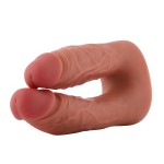 Hismith Double Penetrator, Realistic Silicone Dildo for Simultaneous Anal and Vaginal Sex