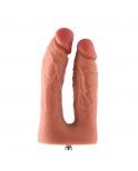 Hismith Double Penetrator, Realistic Silicone Dildo for Simultaneous Anal and Vaginal Sex