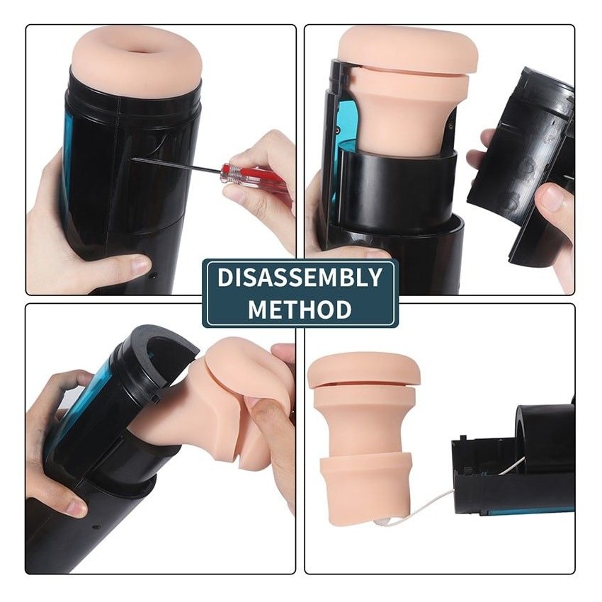 Thrusting Masturbation Cup with 9 Frequency Vibration for Hismith Premium Sex Machine with KlicLok System