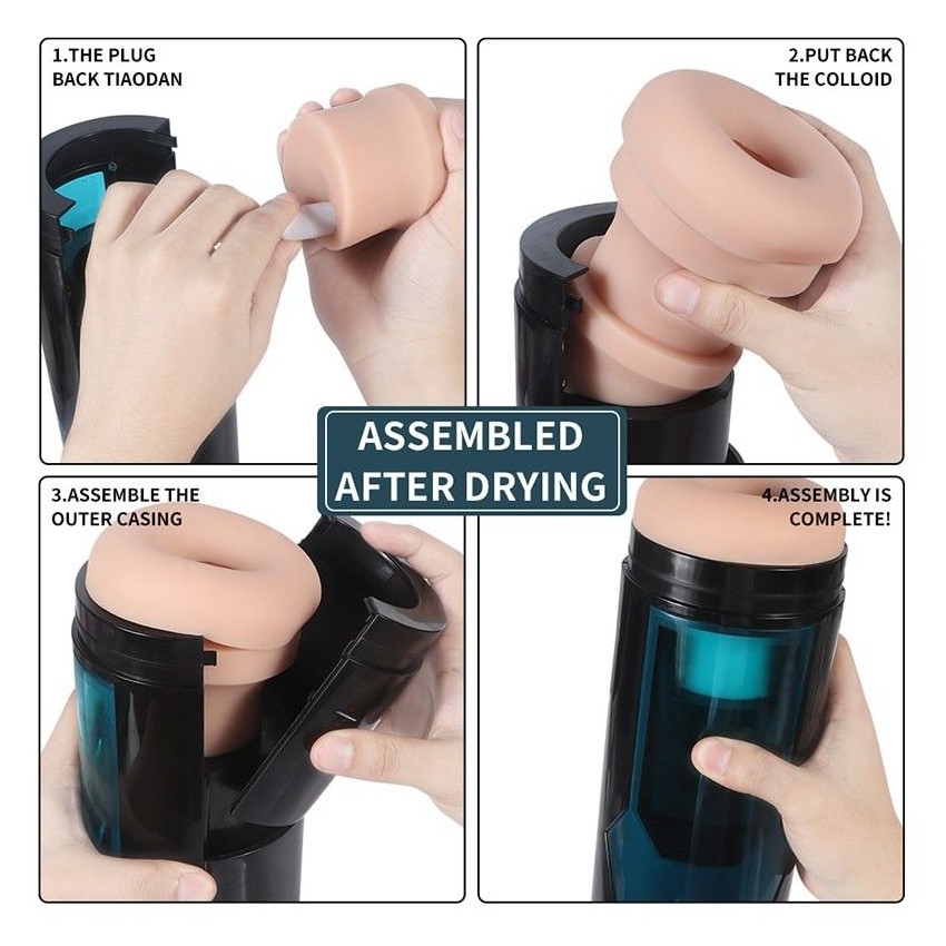 Thrusting Masturbation Cup with 9 Frequency Vibration for Hismith Premium Sex Machine with KlicLok System