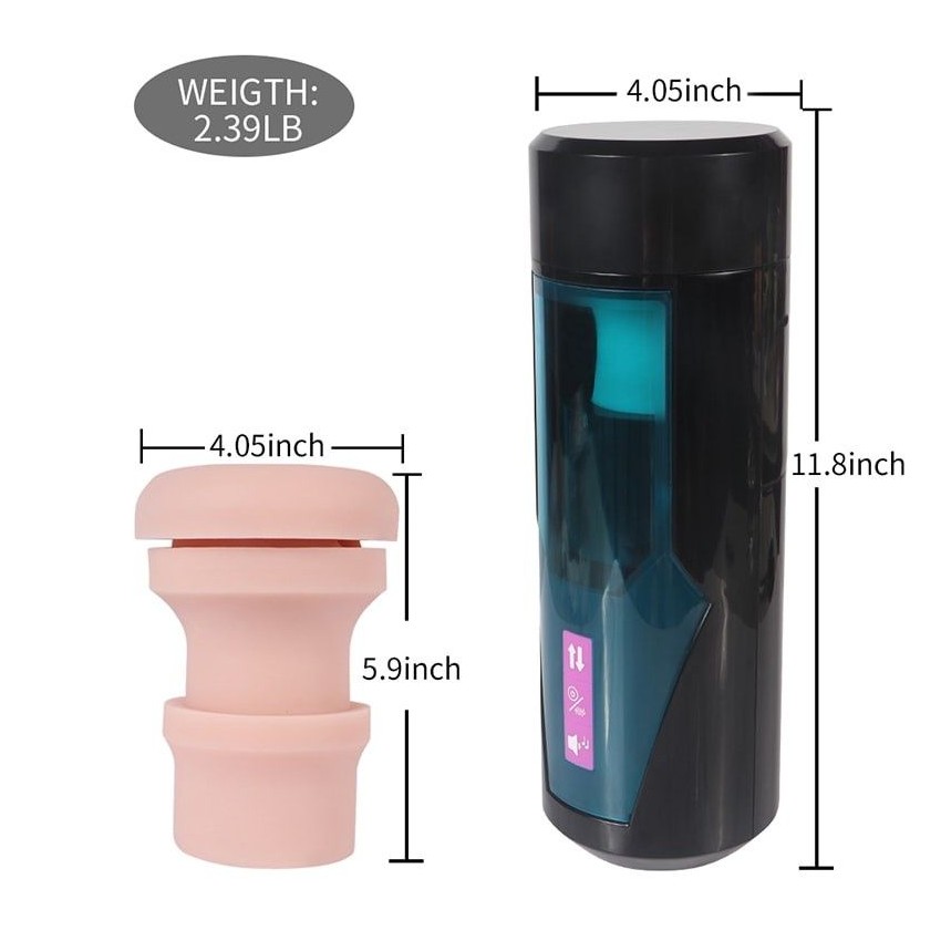 Thrusting Masturbation Cup with 9 Frequency Vibration for Hismith Premium Sex Machine with KlicLok System