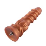 Hismith 21,6 cm spiraalne taimede fantaasia dildo eemaldatava Kliclokiga