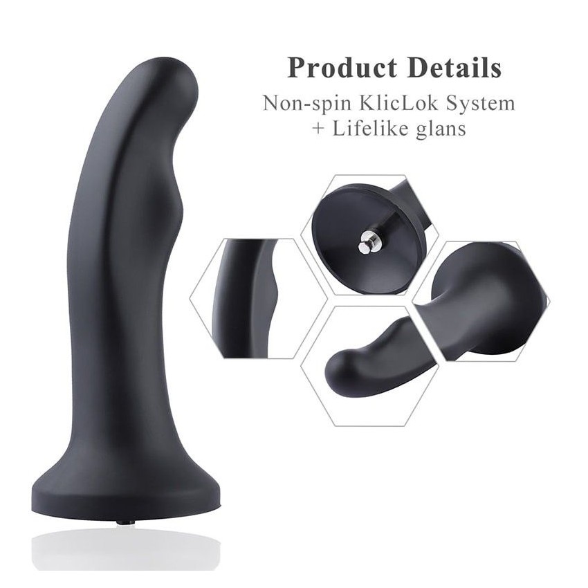 Hismith 7.08" P-Spot Silicone Anal Plug for Hismith Premium Sex Machine, Anal Toy