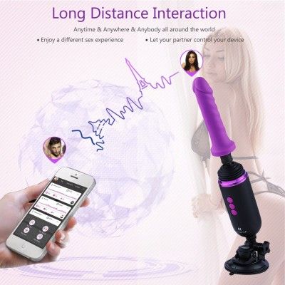 Hismith Rechargeable Programmable Sex Machine, Portable Fucking Machine Capsule with Multiple Speeds & Frequencies