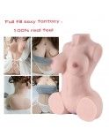 Rolan 4.3kg Realistic 3D Male Masturbator, Half Body Sex Doll with Vagina and Anus