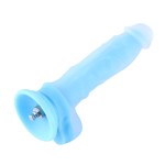 Hismith 24,6 cm pikkune pimedas helendav silikoonist dildo eemaldatava Kliclokiga
