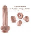Hismith 11.3" Multi-Textured Giant Silicone Dildo with Raised Veins and Ridges
