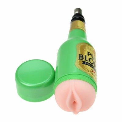 Green Beer Mug Masturbation Pussy Cup for Automatic Retractable Sex Machine