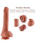 Hismith 10.2" Oblate Silicone Dildo with KlicLok System for Hismith Premium Sex Machine