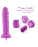 Hismith 6.7”Vibrating Dildo with 3 Speeds + 4 Modes with KlicLok System - Silicone Anal dildo