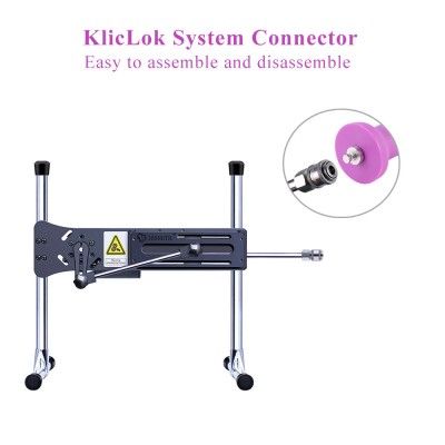 6.7" Artificial Vibrating Silicone Dildo For Hismith Premium Sex Machine With KlicLok System