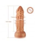 Hismith 8.25’’ Vibrating Dildo with 3 Speeds + 4 Modes with KlicLok System - Slightly Curved Silicone Dong